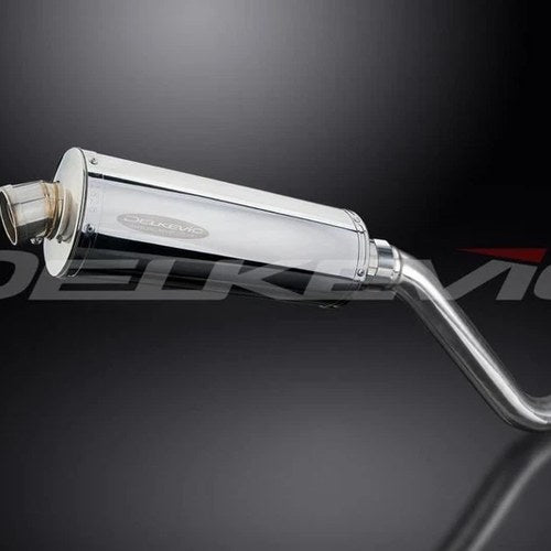Delkevic 14" Stainless Oval Muffler - Suzuki DR650S DR650SE 1996-2024 Exhaust