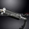 Delkevic 14" Carbon Oval Slip On Muffler Suzuki V-Strom 1000 2014-2020 Exhaust