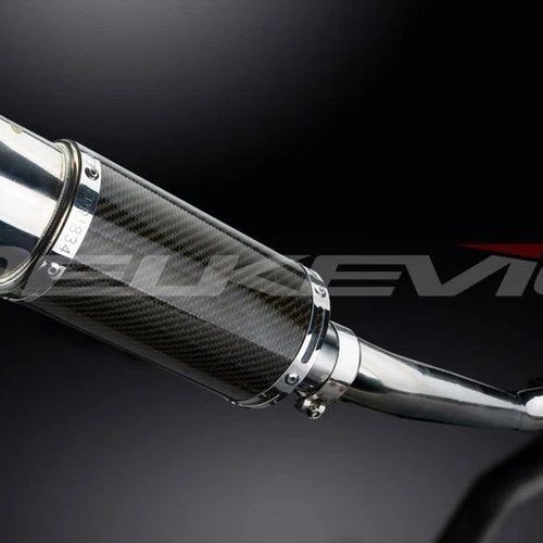 Delkevic 8" Carbon Round Muffler - Suzuki GSF1200 Bandit 1995-2005 Exhaust