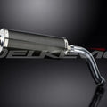Delkevic 14" Carbon Oval High Mount Muffler - Suzuki SV650 2003-2012 Exhaust