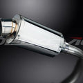 Delkevic 9" Stainless Oval Slip On Muffler - Suzuki GSX-R750 2011-2017 Exhaust