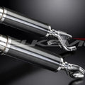 Delkevic 14" Carbon Round Slip On Mufflers - Yamaha Vmax 1984-2007 Exhaust