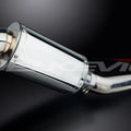 Delkevic 9" Stainless Oval Muffler - Yamaha YZF600R Thundercat 1995-2007 Exhaust