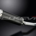 Delkevic 14" Carbon Oval Slip On Muffler - Yamaha YZF-R6 1998-2002 Exhaust