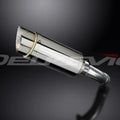 Delkevic Mini 8" Stainless Round Muffler Yamaha Fazer 8 FZ8 2010-2015 Exhaust