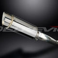 Delkevic 8" Stainless Steel Round Slip On Muffler - Yamaha TDM850 91-01 Exhaust