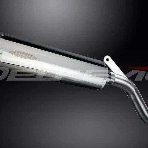 Delkevic 18" Stainless Steel Oval Muffler - Yamaha XT600E 1995-2005 Exhaust