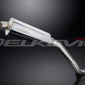 Delkevic 14" Stainless Oval Stubby Muffler - Triumph Tiger 1050 - 06-12 Exhaust