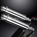 Delkevic 14" Stainless Round Mufflers Triumph Speed Triple 1050 - 05-10 Exhaust