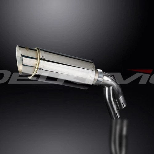 Delkevic 8" Stainless Steel Round Slip-On Muffler - BMW S1000XR - 15-19 Exhaust