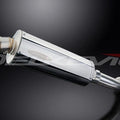 Delkevic 14" Stainless Steel Oval Slip-On Muffler - BMW F800S/ST - 06-14 Exhaust