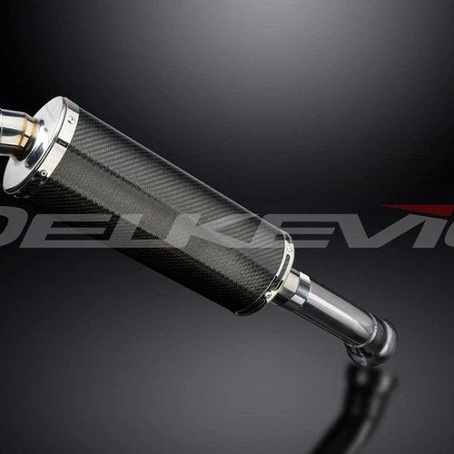 Delkevic 14" Carbon Fiber Oval Stubby Muffler - BMW K1300GT - 2009-2011 Exhaust