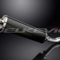 Delkevic 18" Carbon Fiber Oval Slip-On Muffler - Ducati Diavel - 11-19 Exhaust