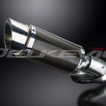 Delkevic 8" Carbon Fiber Round Muffler - Aprilia Tuono V4 1100RR - 2015-2016