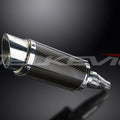 Delkevic 8" Mini Carbon Fiber Round Muffler - Kymco Downtown 300i 11-16 Exhaust