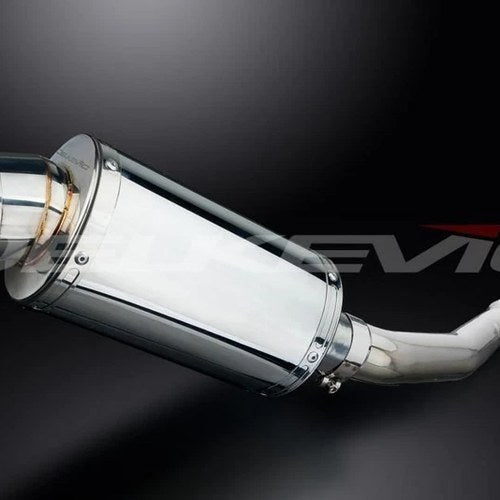 Delkevic 9" Stainless Steel Oval Slip-On Muffler - Yamaha YZF-R1 98-01 Exhaust