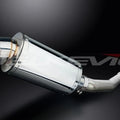 Delkevic 9" Stainless Steel Oval Slip-On Muffler - Yamaha YZF-R1 98-01 Exhaust