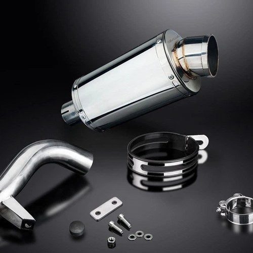 Delkevic 9" SS70 Stainless Steel Oval Muffler - BMW R1200GS - 2004-2009 Exhaust
