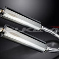 Delkevic 18" Stainless Oval Mufflers - Honda VTR1000F Super Hawk - 97-03 Exhaust