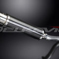 Delkevic 14" Carbon Fiber Round Muffler - Honda CB500F - 2013-2018 Exhaust