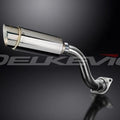 Delkevic 8" Stainless Steel Round Muffler - Honda VFR750 -1990-1993 Exhaust