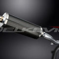 Delkevic 14" Carbon Fiber Oval Slip-On Muffler - Honda VFR1200F - 10-15 Exhaust