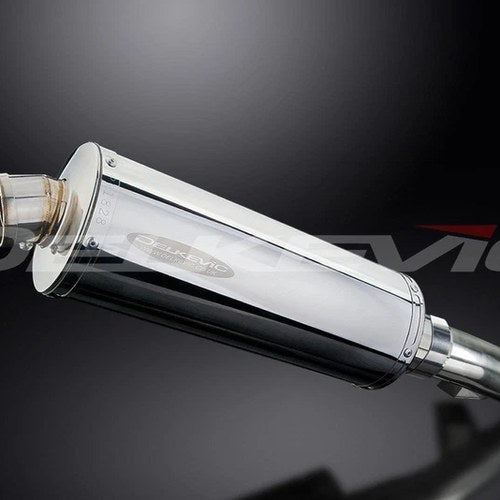 Delkevic 14" Stainless Steel Oval Muffler - Honda NC700D Integra - 12-13 Exhaust