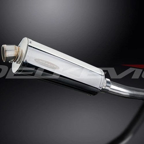 Delkevic 14" Stainless Steel Oval Muffler - Suzuki GSX-R600 - 2004-2005 Exhaust