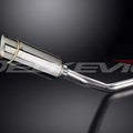 Delkevic 8" Stainless Steel Round Muffler - Suzuki GSX-R600 - 2006-2007 Exhaust