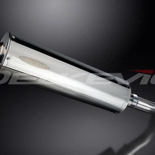 Delkevic 18" Stainless Steel Oval Muffler - Suzuki SV650 - 2017-2020 Exhaust