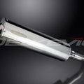 Delkevic 18" Stainless Steel Oval Muffler - Suzuki SV650 - 2017-2020 Exhaust
