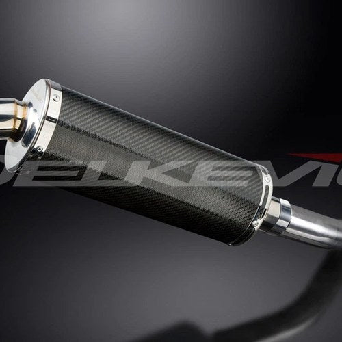 Delkevic 14" Carbon Fiber Oval Muffler - Suzuki GSX-S750 GSR750 Exhaust