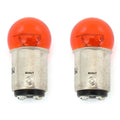 Set of 2 Mini 1157 Turn Signal Bulbs - Dual Filament - Amber