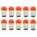 Set of 10 Mini 1157 Turn Signal Bulbs - Dual Filament - Amber