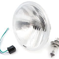 7" H4 Halogen Universal Motorcycle Headlight Honda Suzuki Yamaha Kawasaki Harley