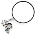 Universal Chrome 4" Clamp-On Mirror 4" Short Stem Motorcycle ATV Scooter Yamaha