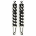 Chrome Motorcycle Rear Shocks w/ Black Springs 395mm 15 1/2" Honda XL125S XL185S