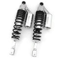 Silver & Black Remote Reservoir Shocks - Eye To Clevis - 350-360mm for Honda