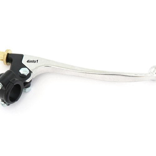 Yamaha Drum Brake Motorcycle Lever Assembly - Black & Chrome - 7/8"