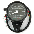Mini Speedometer w/ Indicator Lights & Trip Meter - 2240:60 - Black - Mph