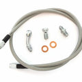 Stainless Steel Brake Line Kit - Clear - Single Line - Honda CB400F CB550F