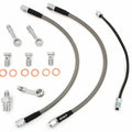Stainless Steel Brake Line Kit w/Brake Pipe - Clear - Honda CB450K CB750K