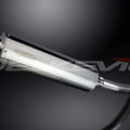 Delkevic 18" Stainless Steel Oval Muffler - Suzuki GSX-R750 - 2001-2003 Exhaust