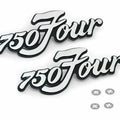 Set of 2 - Side Cover Emblems - 87124-300-030 - Honda CB750K - 1971-1972