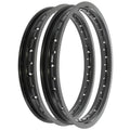 Rising Sun Black Aluminum Rim Set - Honda CL360 CL360K Scrambler - 1974 1975
