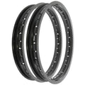 Rising Sun Black Aluminum Rim Set Honda CB360 CB360G CB360T Twin 1974 1975 1976