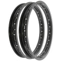 Rising Sun Black Aluminum Rim Set - Honda CB160 Sport - 1965 - 1969