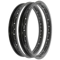 Rising Sun Black Aluminum Rim Set - Honda CL175 CL175K Scrambler - 1968 - 1970