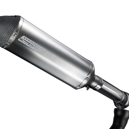 Delkevic 13.5" Titanium Slip-On X-Oval Muffler - BMW K1300S - 2009-2015 Exhaust