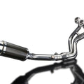 Delkevic 3-1 Exhaust System 8" Carbon Muffler - Yamaha FZ-09 MT-09 XSR900 14-20